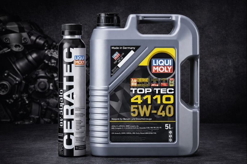 Liqui Moly Top Tec 4110 5W-40 Engine Oil 5L + Ceratec Additive Combo -MADE IN GERMANY
