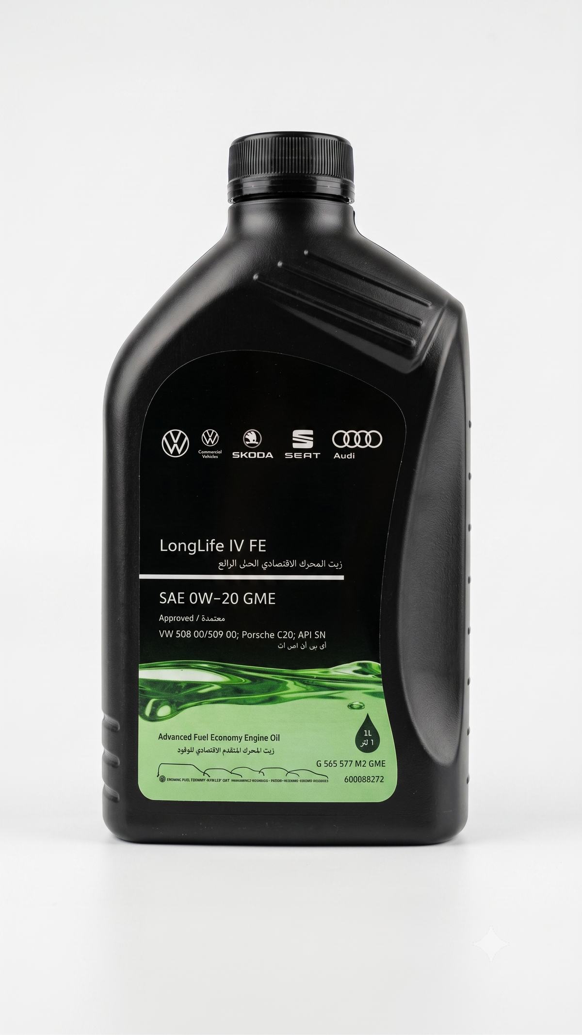 Genuine VW Audi Group LongLife IV FE 0W-20 Fully Synthetic Engine Oil 1L (G565577M2GME)