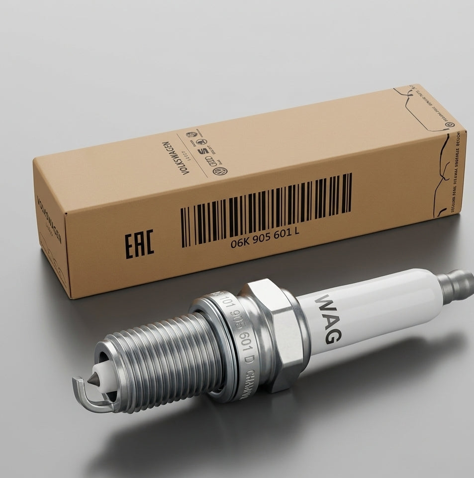 Genuine VW Audi Group OEM Spark Plug 06K905601L - Factory Replacement Longlife