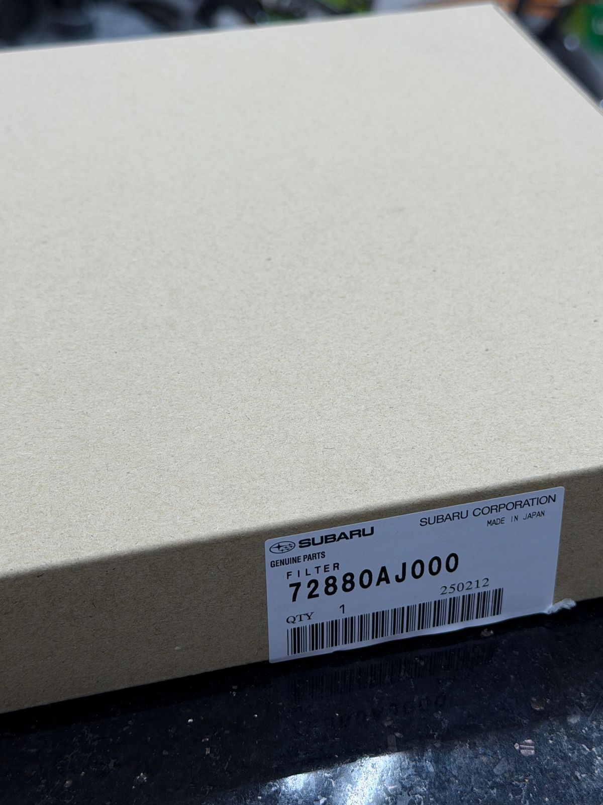 Subaru Genuine Engine Air Filter – 72880AJ000