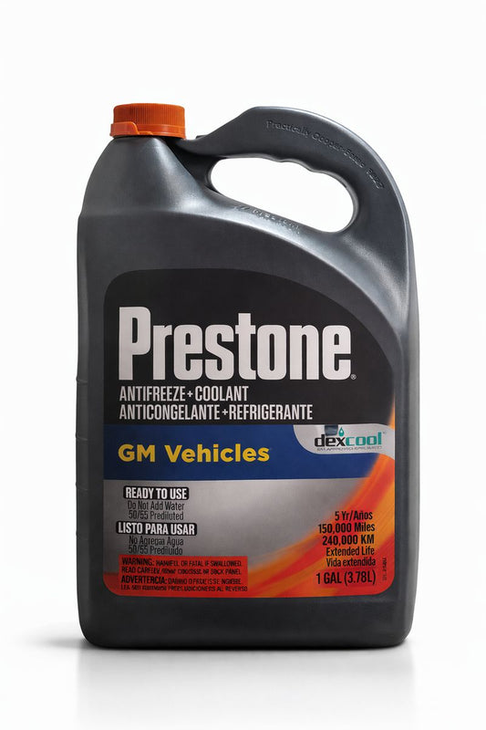 Prestone DEX-COOL Antifreeze & Coolant for GM Vehicles – Ready to Use – 1 Gallon (3.78L)