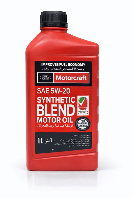 Motorcraft SAE 5W-20 Synthetic Blend Motor Oil – 1L – For Gasoline Engines