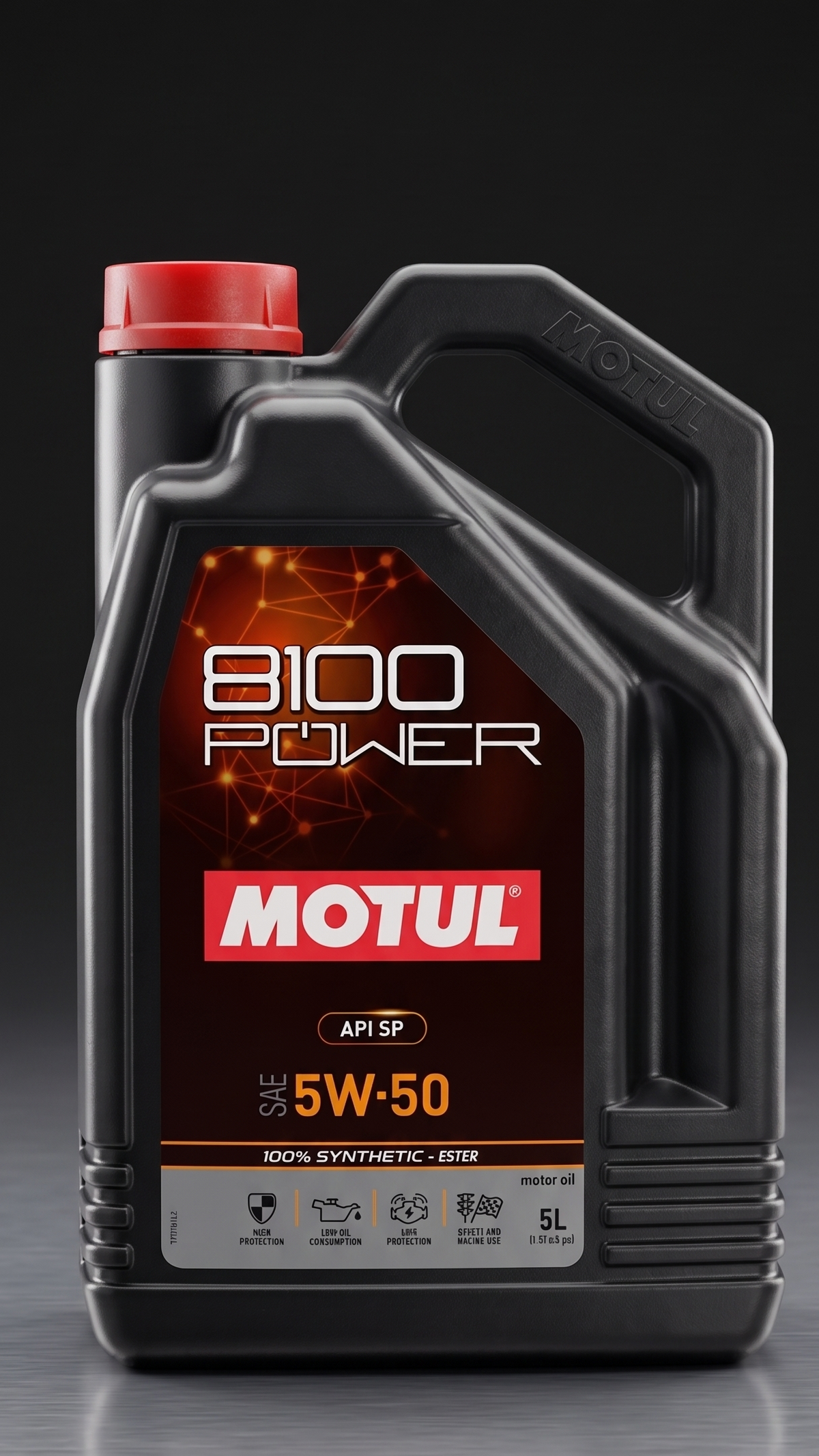 Motul 8100 Power 5W-50 High Performance API SP Ester Engine Oil - 5L