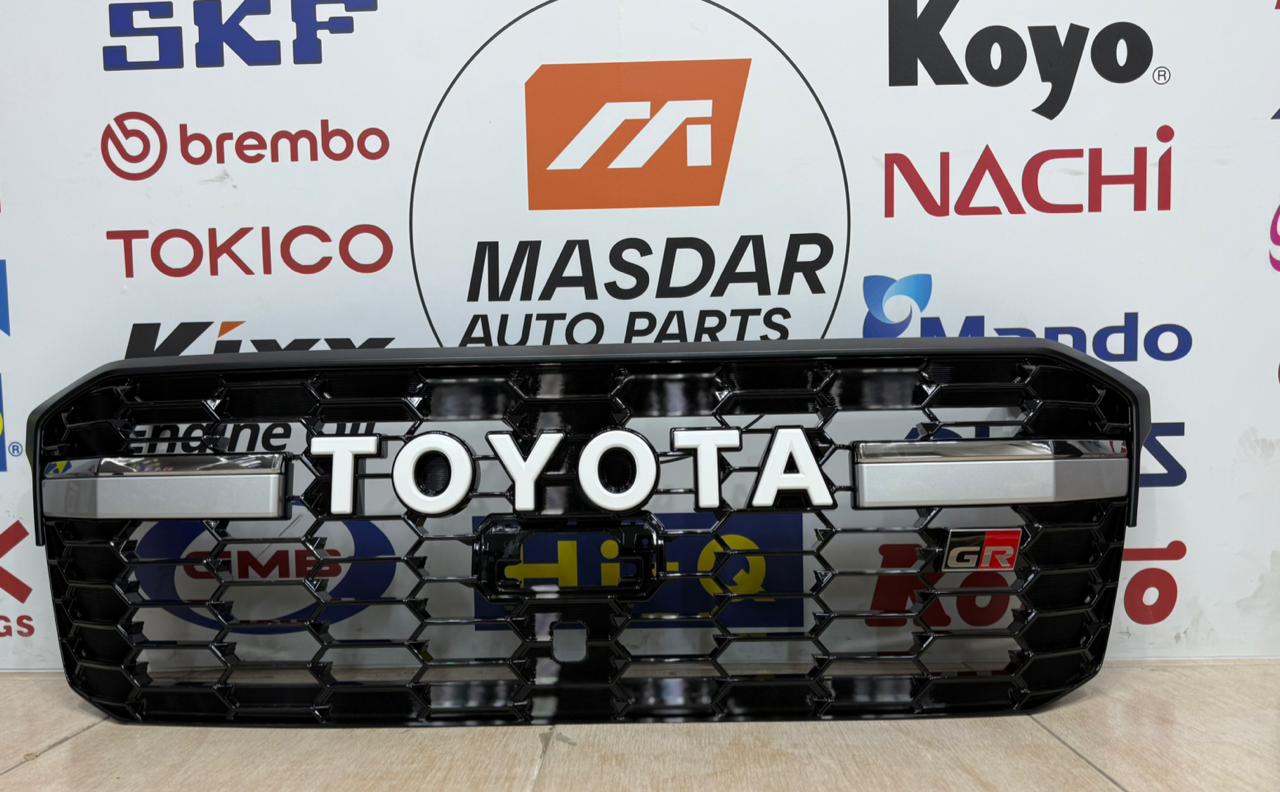 Toyota Front GR-Style Grille – Black | Fits Toyota Hilux / Land Cruiser