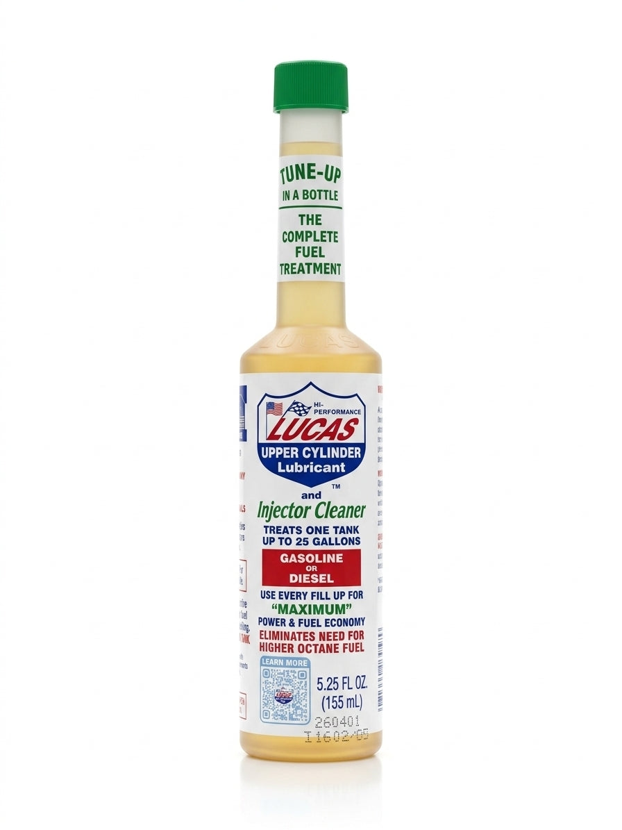 Lucas Oil Upper Cylinder Lubricant & Injector Cleaner - Fuel Treatment, 5.25 oz