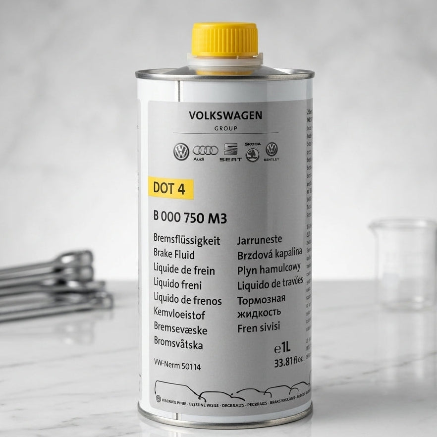 Genuine Volkswagen DOT 4 Brake Fluid 1L B000750M3